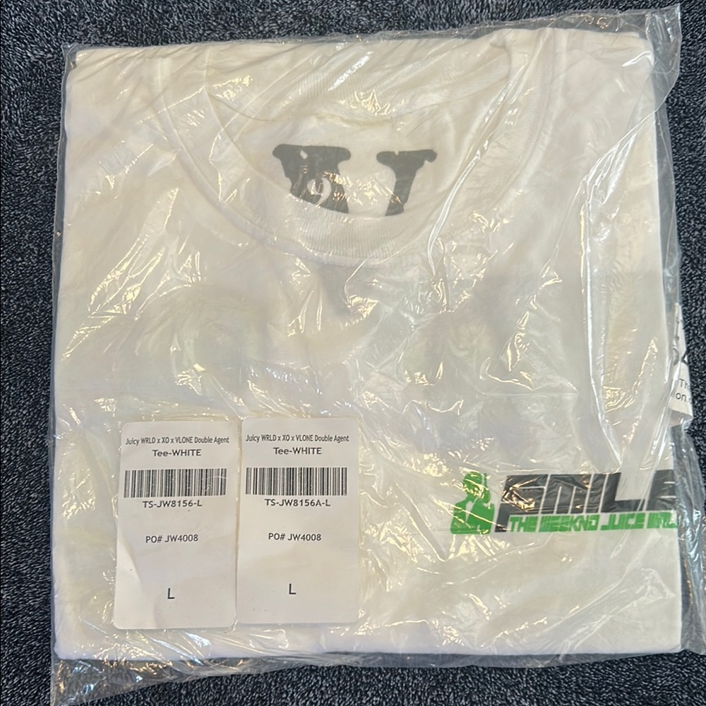 White Graphic Tee Vlone Juice Wrld + The Weeknd Collab brand new in bag!